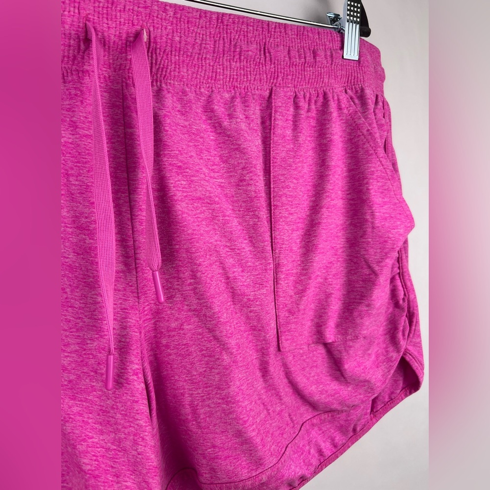 Athletic Works Pink Drawstring Lounge Shorts XXL 20 Stretchy Pockets Soft - Picture 4 of 9